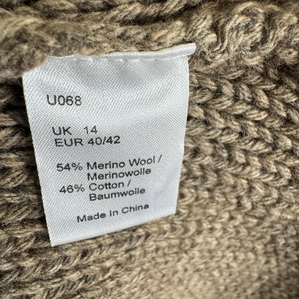 Poetry Taupe Shawl Collar Cardigan - Picture 5 of 9